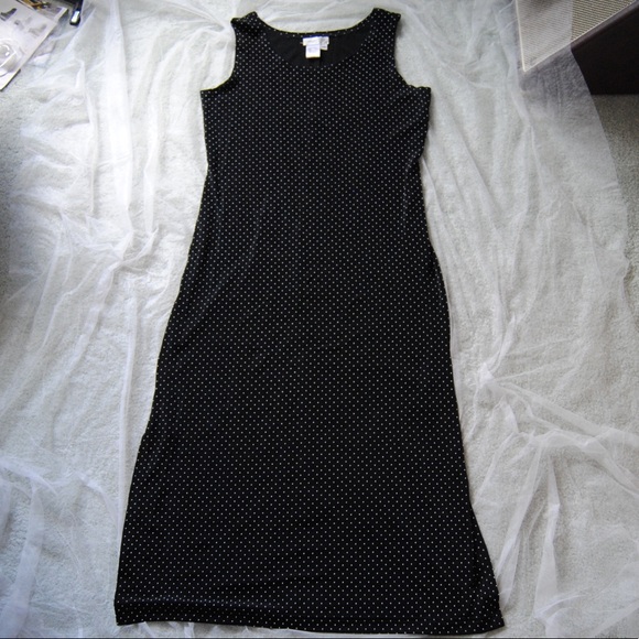 90’s Vintage Polka Dot Maxi Dress - Picture 1 of 3